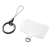 スマホアクセサリ 外付ストラップホール フィンガーリング カラビナ P-STHFIN エレコム