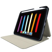 iPad mini 2021年モデル 第6世代 8.3インチ ケース レザー 手帳 磁石 ブラック TB-A21SSABK エレコム 1個（直送品）