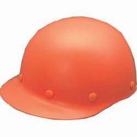 ユニット ヘルメット 野球帽型(飛) オレンジ 377-01OR 1個（直送品）