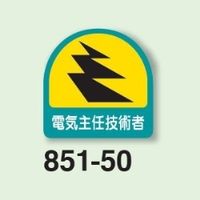 ユニット 作業管理関係ステッカー 電気主任技術者 2枚1シート 851ー50 851-50 1シート(2枚)（直送品）