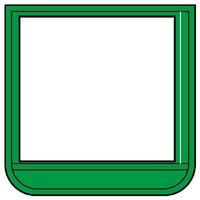 ユニット ポケット胸章(ワニ口タイプ)緑 368-141 1個（直送品）
