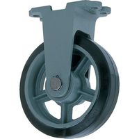 ヨドノ 鋳物重荷重用ゴム車輪固定車付き HB―k230X65 1個 131-3852（直送品）