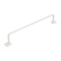 New Hikari (ニューヒカリ) アイアンバー ホワイト H50×L270 SH-IB5030W  清水 1個（直送品）