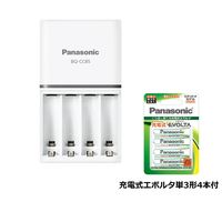 Panasonic（パナソニック） 単3形単4形ニッケル水素電池専用急速充電器 BQ-CC85 充電式エボルタ単3形 4本セット