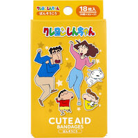 サンタン クレヨンしんちゃん ファミリー CUTE AID ばんそうこう 18枚入 BSK-0106 1個（直送品）