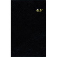 高橋書店 【2027年版】ビジネス手帳3 手帳判 片側1週間+ノート 月曜始まり 黒 50 1冊（直送品）