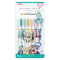 ゼブラ マイルドライナー限定　ピアプロキャラクターズ　7色セット WKT7-7C-HMPC 1セット