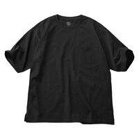 ジップ付のパッケージ入り ヘビーウエイトパックポケットＴシャツ L ブラック LAKOLE/ラコレ