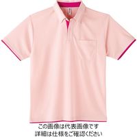 トムス ドライレイヤードBDポケ付ポロシャツ ライトピンク×ホットピンク L 00315-AYP-665-L 1セット(2枚)（直送品）