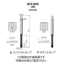 JIS Bー4430 高機能HPCスパイラルタップ 【SJ4CM3X0.5H23XT】 SJ4CM3X0.5H23XT 1セット(2本)（直送品）