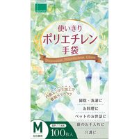 オカモト 使いきりポリエチレン手袋 Mサイズ 4547691783226 1セット(100枚×10個)