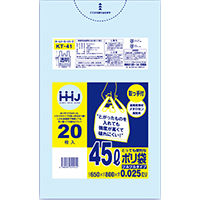 ハウスホールドジャパン 取っ手付きポリ袋45L透明20枚 KT41 4580287321174 20枚×30点セット（直送品）