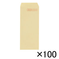寿堂 クラフト封筒１００枚　長４　７０ｇ〒枠 00182 10パック（直送品）
