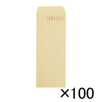寿堂 クラフト封筒１００枚　長４０　７０ｇ〒枠 31087 10パック（直送品）