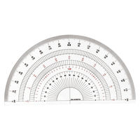 岡本製図器械 半円分度器　１８ｃｍ B-18 (39-0018) 5枚（直送品）