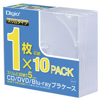 ナカバヤシ ＣＤプラケーススリム１０パック CD-084-10 10個（直送品）