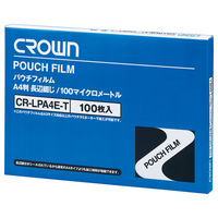 クラウングループ パウチフィルム　Ａ４Ｅ（１００枚入） CR-LPA4E-T 1箱