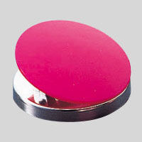 クラウングループ カラーマグネットクリップ 赤 2個入 CR-MG512-R 5パック（直送品）