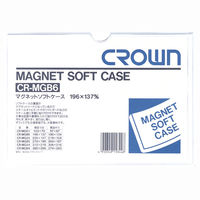 クラウングループ マグネットソフトケース CR-MGB6-W 5枚（直送品）