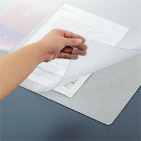 クラウングループ 再生オレフィンデスクマット CR-OM167WR-LGR 1枚（直送品）