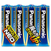 パナソニック エボルタNEO単4形4本シュリンクパック LR03NJ/4SE 1セット(5パック)（直送品）