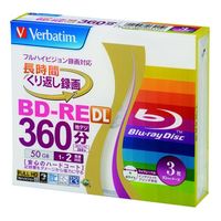 Verbatim Japan 録画用ＢＤーＲＥ　ＤＬ５０ＧＢ　３６０分 VBE260NP3V1 2パック（直送品）