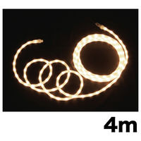 【イルミネーション】 LEDソフトネオン 乳白ロッドタイプ 長さ4m 電球色・電球色 PR-E340W-04LL 1個 ジェフコム（直送品）