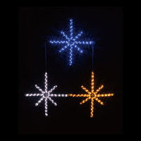【イルミネーション】 LEDジョイントモチーフ 「星（3個）」 SJ-C24-JT 1個 ジェフコム（直送品）
