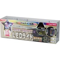 東京ローソク製造 ＬＥＤリモコンライト　マルチ可変光１６色　１５球　ＵＳＢ式 19426 2個（直送品）