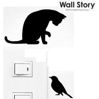 ウォールステッカー　壁紙シール　猫　こっちおいで　CAT LIFE（直送品）