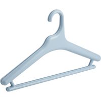 滑らないハンガー  幅42cm　Midline　メンズ　10本組　ライトブルー（直送品）