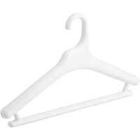 滑らないハンガー  幅42cm　Midline　メンズ　10本組　ホワイト（直送品）