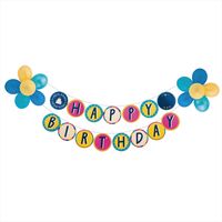 いろは出版 BIRTHDAY BALLOON GARLAND[バースデイバルーンガーランド] CIRCLE SBG-02 1個（直送品）