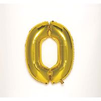 いろは出版 NUMBER BALLOON ナンバー【0】バルーン ゴールド SFNG-10 1セット(1個×2)