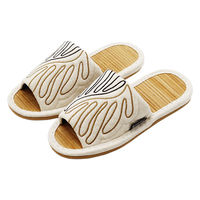 【スリッパ】オクムラ マティス 西洋絵画 竹スリッパ L ベージュ（直送品）