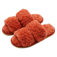 【スリッパ】オクムラ ダブルベルトスリッパ Ｍ オレンジ（直送品）