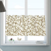 ユニベール カフェカーテン シャネツミッシェル 1000×450mm ベージュ 1枚（直送品）