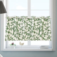 ユニベール カフェカーテン シャネツミッシェル 1000×450mm グリーン 1枚（直送品）