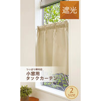 ユニベール エリオン 小窓用タックカーテン 600×1100mm  ベージュ 1枚（直送品）