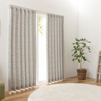 ユニベール シャロン 3級遮光カーテン 1000×1780mm  グレーベージュ 1セット(2枚入)（直送品）