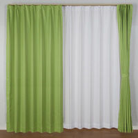 ユニベール セーブ 3級遮光カーテン 遮熱 2000×1780mm  グリーン 1セット(2枚入)（直送品）