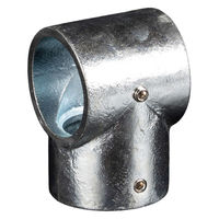 グリーンクロス 単管用ジョイント金具 Kタイプ 貫通T継ぎ KJ-2T 1個（直送品）