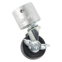 グリーンクロス 単管用ジョイント金具 Kタイプ 小キャスター付き カップ型 KSC-1C-C65 1個（直送品）