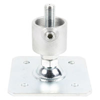 グリーンクロス 単管用ジョイント金具 Sタイプ 水平調整 重量用スクエア カップ型 S-15-1A-2000B 1個（直送品）