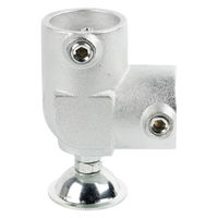 グリーンクロス 単管用ジョイント金具 Sタイプ 水平調整 ラウンド エルボ型 S-15-2L-500-T 1個（直送品）