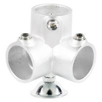 グリーンクロス 単管用ジョイント金具 Sタイプ 水平調整 ラウンド コーナー型 S-15-3Y-500 1個（直送品）