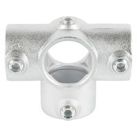 グリーンクロス 単管用ジョイント金具 Sタイプ クロスT継ぎ S-2-4Y 1個（直送品）