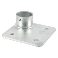 グリーンクロス 単管用ジョイント金具 Zタイプ 重量用スクエア型ベース 偏心中央 Z-15-1CB 1個（直送品）