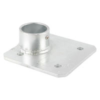 グリーンクロス 単管用ジョイント金具 Zタイプ 重量用スクエア型ベース コーナー Z-15-1MB 1個（直送品）