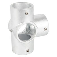 グリーンクロス 単管用ジョイント金具 Zタイプ クロスT継ぎ Z-2-4Y 1個（直送品）